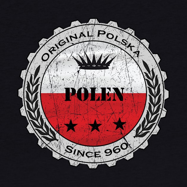 Polen Polska Flagge Bierdeckel by JG0815Designs